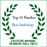 Strangely Funny X Top 10 Anthology in Critters Readers Poll. Anthology includes Friends Indeed by Rosalind Barden, 1st Place Winner Best Short Horror Story in Critters Reader Poll.